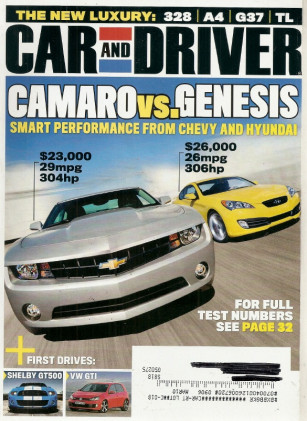 CAR & DRIVER 2009 JUNE - CAMARO vs GENESIS, Z4, GTI, TATA NANO, ARIEL ATOM 3